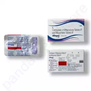 MTP Kit: Mifepristone 200 mg tablet & Misoprostol 800 mcg Panda.Healthcare